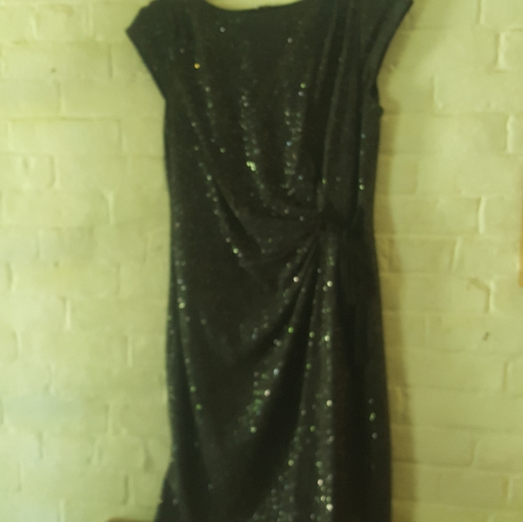 dark grey sparkly dress